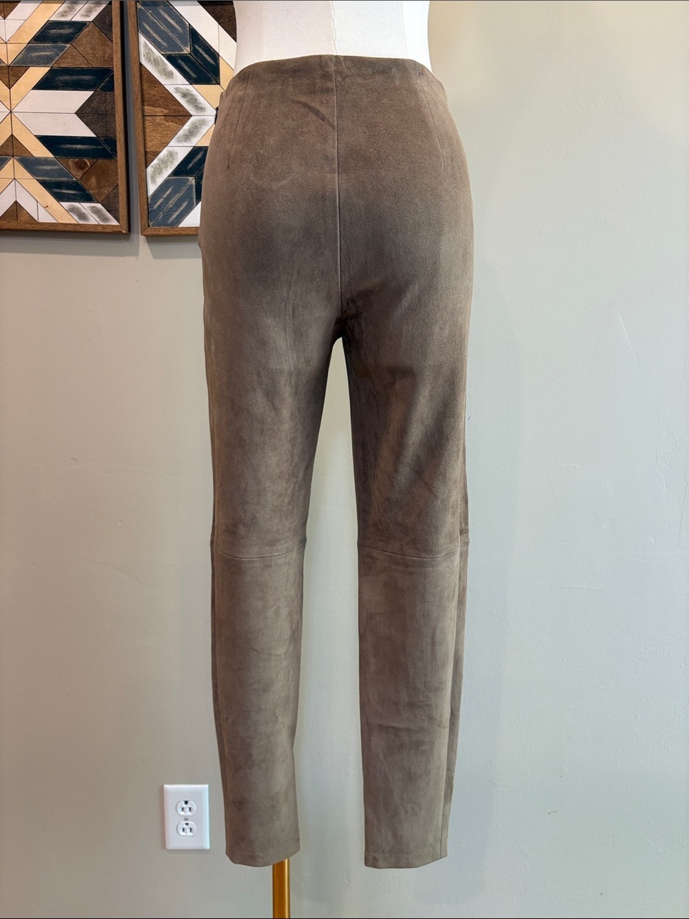Ralph Lauren Collection Tan Suede Leather Pants Pre-Fall 2016 size 4 - Picture 7 of 14